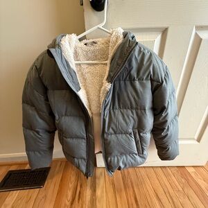 The North Face Kids Gray Puffer Jacket
